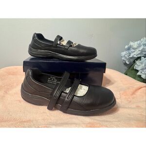 Propet Womens Leather Twilite Walker W1002 Mary Jane Shoes Black Sz 9.5 NWT